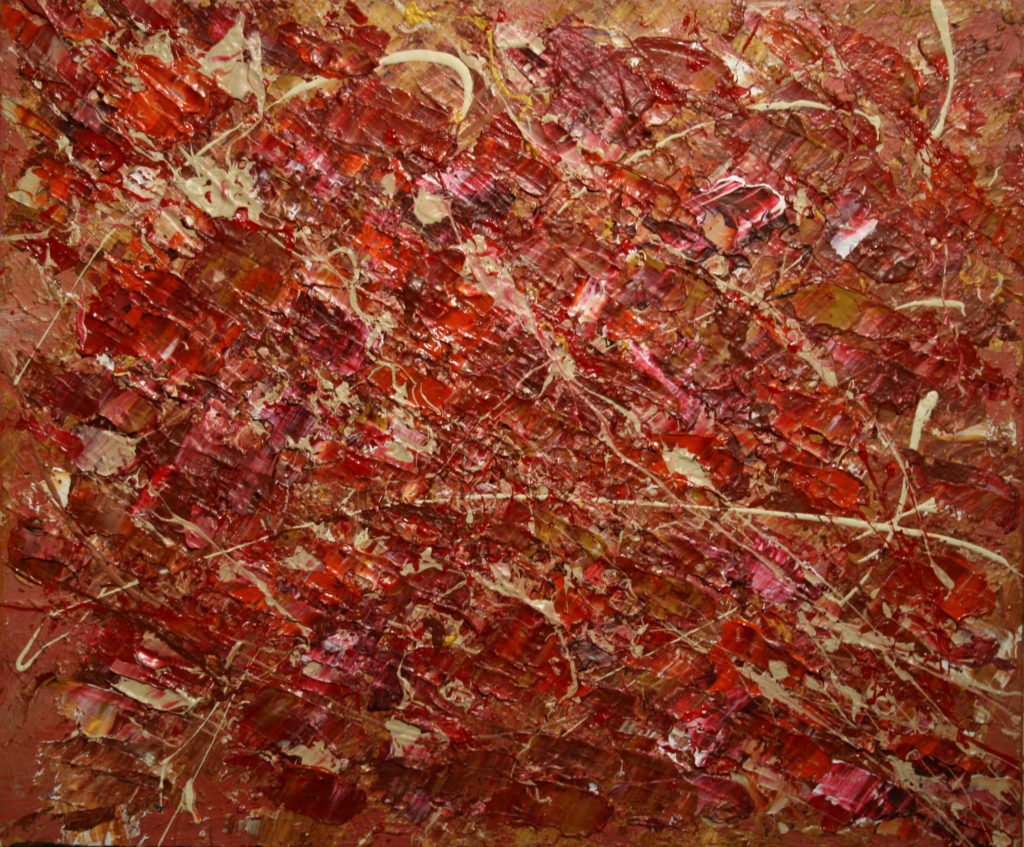 Yvan Ducharme peintre abstrait 106- une tonne de feuilles d